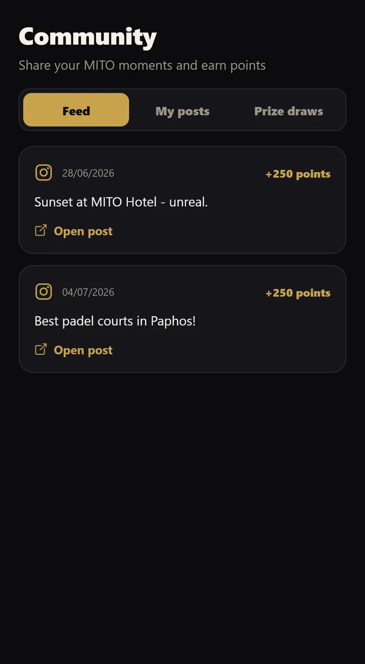 MITO community feed